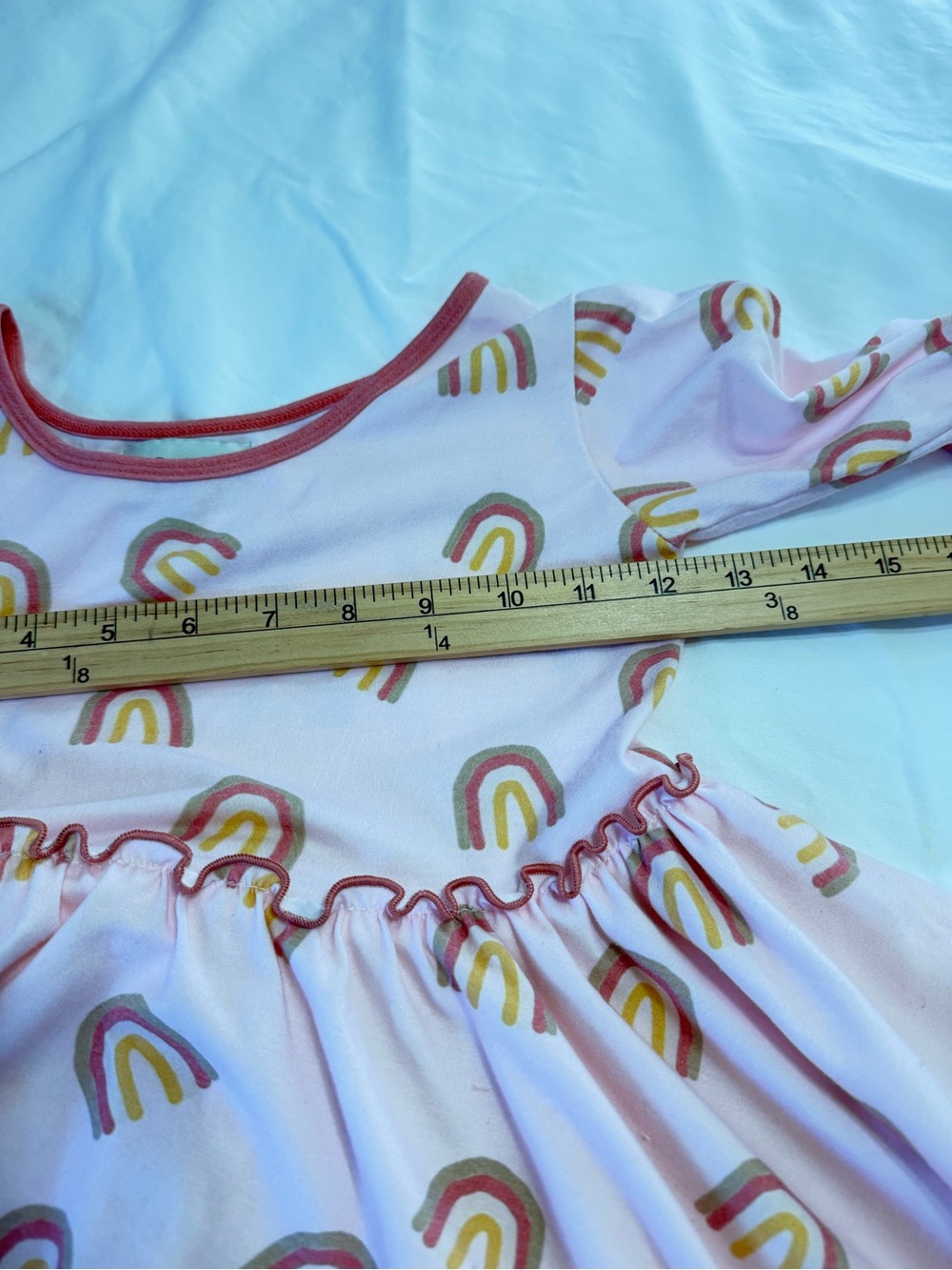 Be Girl Clothing Girls 7T Rainbow Dress Pink Boutique Twirl Dress - Picture 5 of 5